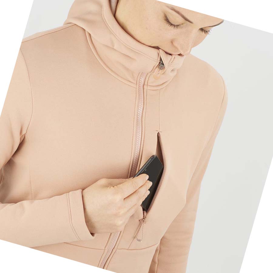 Sudadera Con Capucha Salomon ESSENTIAL XWARM Mujer Rosas | MX 2503YXF